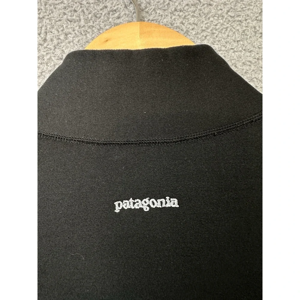 VTG Patagonia Mens XL Black Full Zip Cycling Track Jacket 24320 Made In The USA